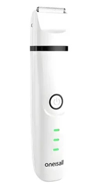 Oneisall N12 bílá / Zastřihovač domácích zvířat / 4v1 / Tichý chod pod 60 dB / 600 mAh / 90 min provoz (N12 set)