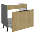 Spodní skříňka pod dřez Cremona ANT 80 ZL 1S BB - Premium Box Barva korpusu: Antracit, Barva dvířek: Dub Cremona