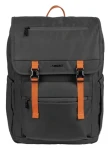Natec NIALA černá, oranžový vnitřek / Batoh na notebook / 15,6" / 18 l / recyklovaný polyester (NTO-2240)