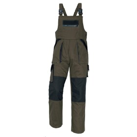 Montérkové kalhoty MAX s laclem 100% bavlna, 260g/m2 hnědo-černé DOPRODEJ!!