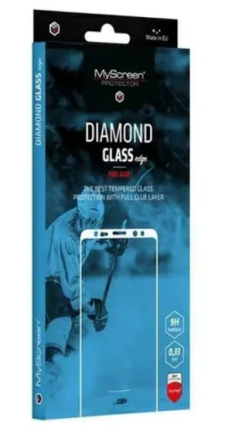 MyScreen DIAMOND GLASS EDGE Full Glue černá / Ochranné tvrzené sklo / Google Pixel 9a / 9H / Lepení přes celý displej (MD10070TG DEFG BLACK)