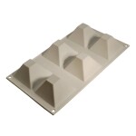 Cesil Silikonová forma na pečení/na mražené dezerty Pyramidy (na 6 ks) 7,1 cm