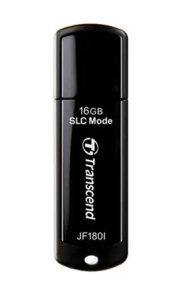 Transcend JetFlash 180I 16GB černá / Flash Disk / USB 3.1 Gen 1 / R: 155MBs / W: 135MBs (TS16GJF180I)