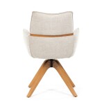 Jídelní židle, béžová, látka, DCH-D1348 CRM2