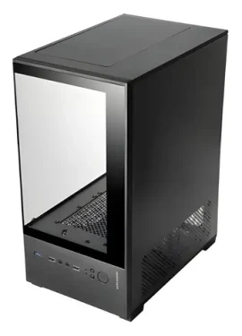Tacens MARS MC-SE2 černá / Počítačová skříň / Mini Tower / mATX / Mini-ITX / tvrzené sklo / RGB podsvícení (TACMARS-MCSE2)