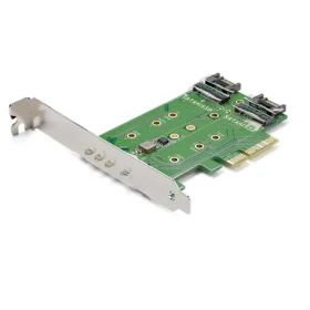 StarTech PCIe karta pro M.2 SSD a SATA disky / Řadič / PCIe 3.0 / M.2 + SATA / MTBF 50000 h (PEXM2SAT32N1)