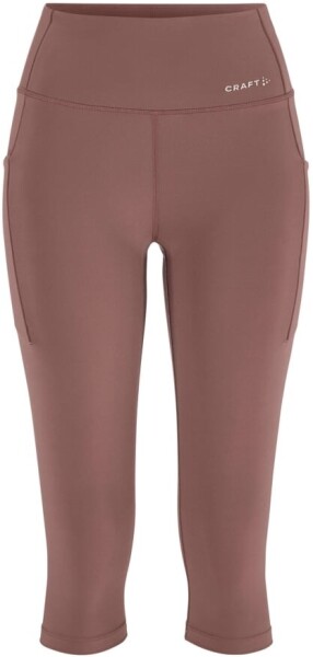 Běžecké 3/4 kalhoty CRAFT Essence Capri 3 - fialové Velikost textilu: XS