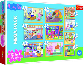 Trefl Puzzle Peppa Pig 10v1 - Sparkys Pink Poppy