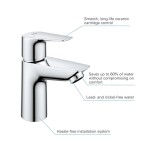 GROHE - Start Edge Umyvadlová baterie s výpustí Push-Open, chrom 23898001