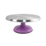 Cake star Otočný stojan kovový fialový 30cm