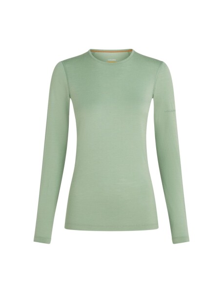 Dámské merino tričko s dlouhým rukávem ICEBREAKER Wmns 200 Oasis LS Crewe, Seaglass velikost: XS