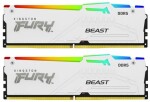 Kingston Fury Beast White RGB 32GB (2x16GB) DDR5 6000MHz EXPO / CL36 / DIMM / On-Die ECC / EXPO / XMP / 1.35V (KF560C36BWEAK2-32)