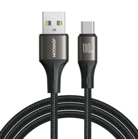 Joyroom SA25-AC6 Nabíjecí kabel USB-A (M) - USB-C (M) 100W 1.2m černá (SA25-AC6 1.2m Black)