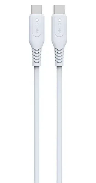Devia GRS Series bílá / USB kabel / USB-C - USB-C / 1 m (6938595399633)
