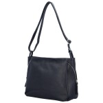 Praktická kožená dámská kabelka Marcella, tmavě modrá