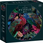 INTERDRUK Kulaté puzzle Secret Garden: Pár pávů