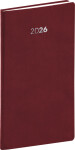 Týdenní diář 2026 NOTIQUE kapesní - Balakon bordó, 9 x 15,5 cm
