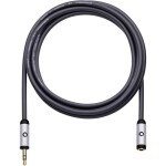 Oehlbach jack audio prodlužovací kabel [1x jack zástrčka 3,5 mm - 1x jack zásuvka 3,5 mm] 5.00 m černá pozlacené kontakty Oehlbac