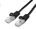 C-TECH patchcord Cat6 UTP 0.25 m černá (8954125015048)