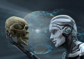 Pohlednice 3D Umělá inteligence