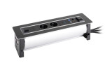 Versalogic VersaTurn 2x 230V, 2x USB A/C 5V, 1x RJ45, HDMI, černé sklo (468927)