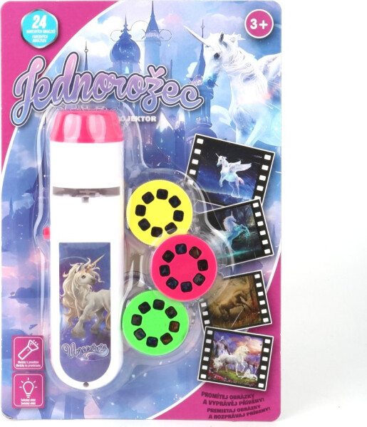 Baterka a projektor jednorožci