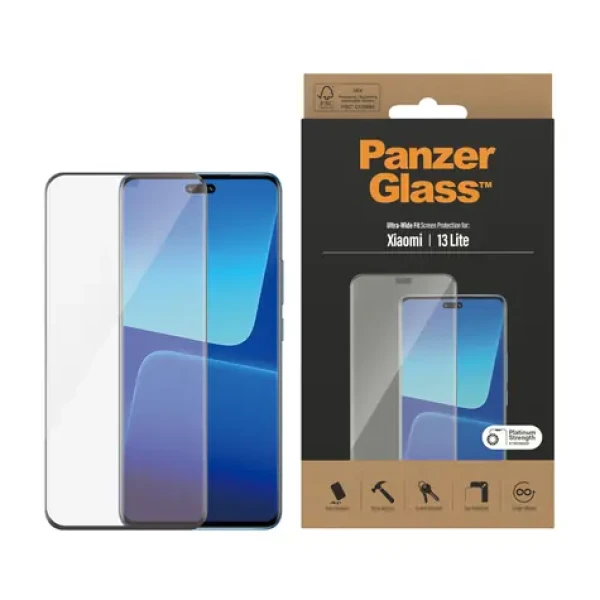 PanzerGlass Tvrzené sklo UWF pro Xiaomi 13 Lite černá (8055)