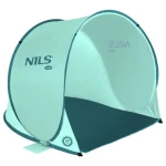 NILS Camp NC3173 mentolový / Samorozkládací plážový stan / 110 x 140 x 110 cm / Vodní sloupec: 1000 mm (5907695523638)