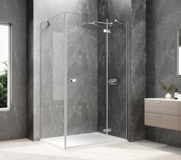 POLYSAN - GLOBE CHROME obdélníkový sprchový kout 1100x1000, čiré sklo, pravé GB1011-3415RC