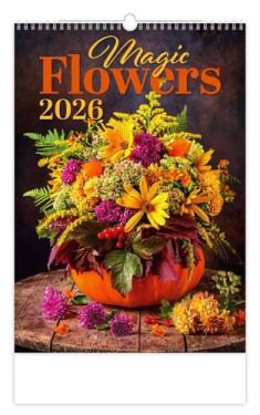 Kalendář nástěnný 2026 - Magic Flowers