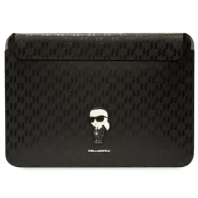 Karl Lagerfeld Saffiano Monogram Ikonik 16" černá / Pouzdro pro notebook (KLCS16SAKHPKK)