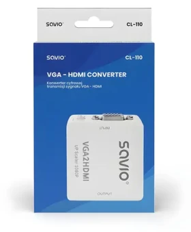 CL-110 Adaptér VGA na HDMI / Redukce / Full HD 1080p / 60 Hz (SAVIO CL-110)