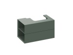 RAVAK - Lite Umyvadlová skříňka 80x45x43 cm, 2 zásuvky, Grey Green X000001876
