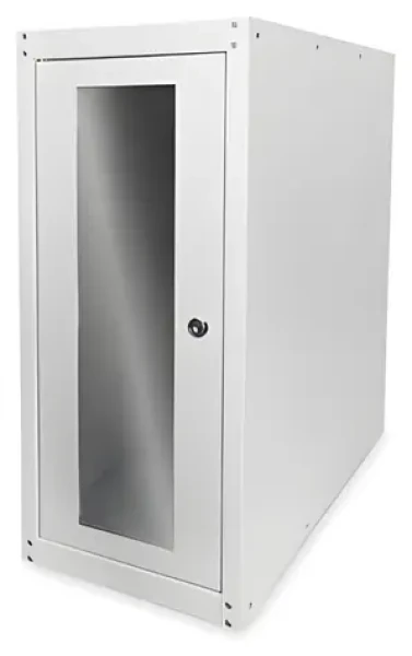 Digitus SOHO šedá / Rack skříň volně stojící / 300x699x600 mm / skleněné dveře / IP20 (DN-CC 9001)