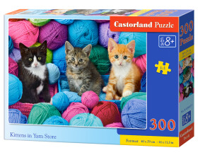 Puzzle Castorland 300 dílků - Kočky v přízi