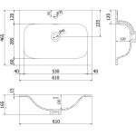MEXEN/S - Orio koupelnová skříňka 60 cm s umyvadlem Vela, 2 zásuvky, šedá mat/bílá mat 91A10-06047-2-BFF62-W23M01