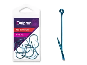 Delphin Háček B! NEO ZanderPoint BLU Velikost 3/0 10ks (101005129)