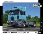 RETRO-AUTA Puzzle TRUCK č.22 Tatra 815 N51 4x4 tahač návěsů (1982–1997)