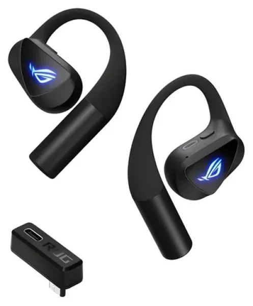 ASUS ROG Cetra Open Wireless černá / Bezdrátová sluchátka do uší / mikrofon / Bluetooth 6.0 / RGB / 16h výdrž (90YH0450-BTUA00)