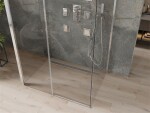 MEXEN/S - OMEGA sprchový kout 3-stěnný 120x90, transparent, chrom 825-120-090-01-00-3S