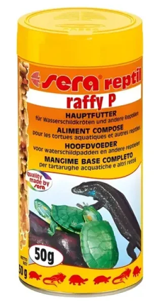 Sera Raffy P Nature / Krmivo pro vodní želvy / Plovoucí tyčinky / 250 ml