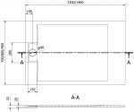 MEXEN - Otto obdélníková sprchová vanička SMC 140 x 80 cm, bílá 4N108014