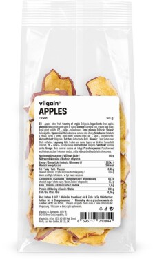Vilgain Jablka sušená – 3× plátky 50 g