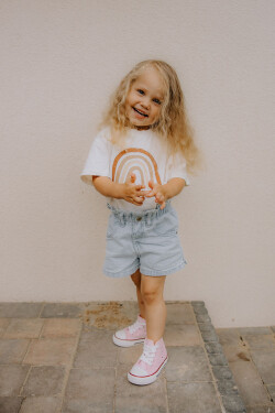 Dětské vysoké tenisky Pink Mona 34