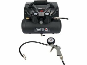 YATO YT-23241 / Bezolejový aku kompresor / 800W / 6L / Tlak 8 bar / 98 L za minutu / 18V / 2x 3.0Ah (YT-23241)