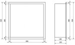 MEXEN - X-Wall-R modul pro vestavbu do stěny 30 x 30, nerez 1910303010