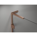 MEXEN/S - Lunar L Duo sprchový kout dveře křídlové 105 x 90, transparent, měď kartáčovaná 834L-105L-090P-65-00