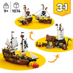 LEGO LEGO® Creator 3 v 1 31387 Kultovní pirátská loď