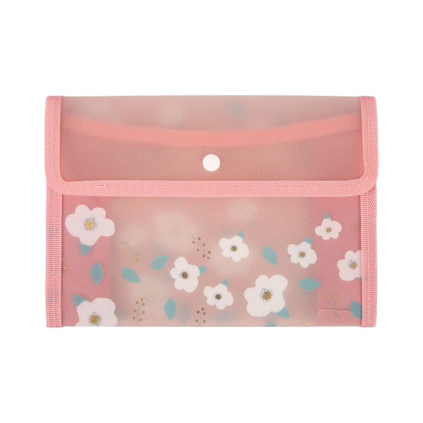 Pouzdro B6 - Růžové květiny