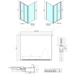 POLYSAN - DEEP obdélníkový sprchový kout 1000x900 L/P varianta, čiré sklo MD1910MD3316